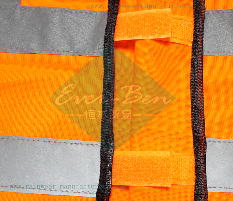 Orange hi vis safety vest supplier